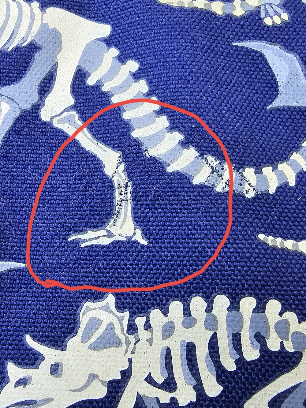 Pottery Barn Kids Navy Dinosaur Skeleton Backpack - Blue